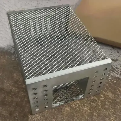 Durable Iron Mouse Cage, 1-way Door Design Mouse Trap, Pest Control Accessories for Home & Office, Room Accessories, Rodent R...