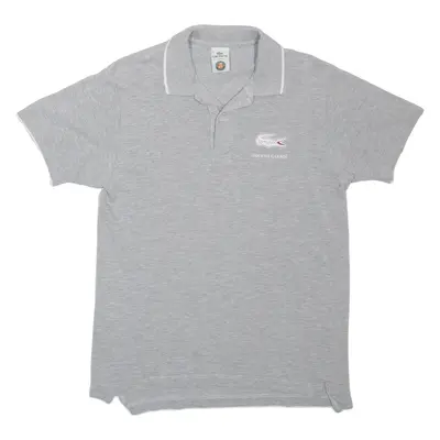 LACOSTE Mens Polo Shirt Grey S