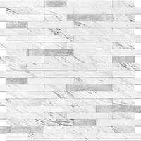 STICKGOO Peel and Stick Backsplash Tile, Stick on Backsplash for Kitchen and Bathroom, Volakas White Look PVC Mixed Metal Sil...