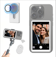 OmniMaster Phone Vlog Selfie Wireless Monitor Screen, Magnetic Mount for MagSafe, Rear Camera for Selfie Vlog Live Stream, iP...