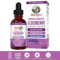 MaryRuth's Elderberry Drops - USDA Organic Elderberry Liquid Drops - Immune Support Supplement - Vegan - Non-GMO - Gluten Fre...