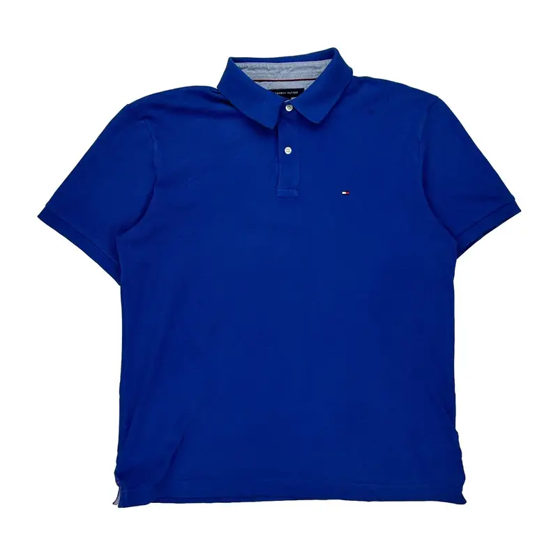 Tommy Hilfiger Polo Shirt - XL Blue Cotton