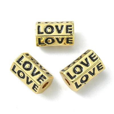Rack Plating Brass Enamel Bead