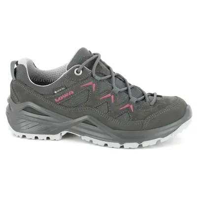 Lowa Sirkos Evo GTX Lo Suede Textile Women's Lace Up Shoes - Anthracite Berry - Size:US 6.5 Women