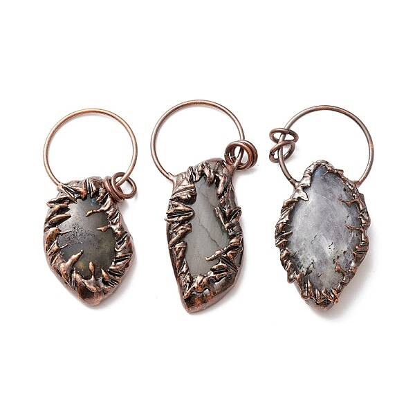 Natural Labradorite Big Pendants
