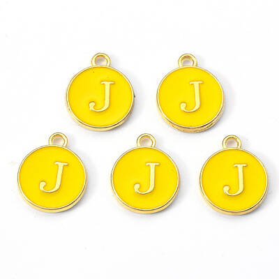 Golden Plated Alloy Enamel Charms
