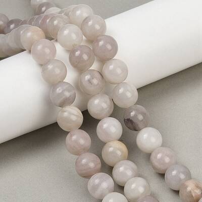 Natural Pink Rabbit Hair Rutilated Quartz Beads Strands