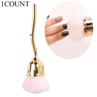 Rose Flower Shaped Makeup Brush, Loose Powder Foundation Blush Manicure Nail Art Dust Brush, Professional Makeup Tools for Wo...