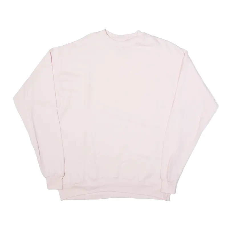 HANES Sweatshirt Pink Womens M
