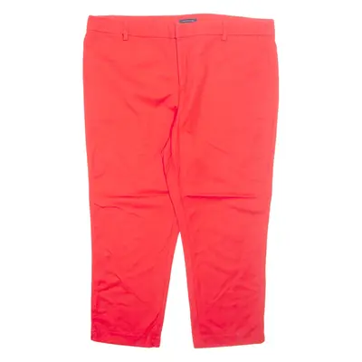 TOMMY HILFIGER Chino Womens Trousers Red Regular Tapered W40 L23