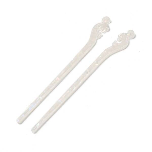 Opaque Acrylic Hair Sticks