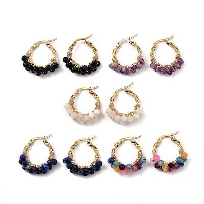 201 Stainless Steel Hoop Earrings