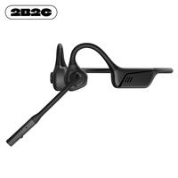 LK02 Bluetooth Air Conduction Headset with Mic,Open Ear Wireless Headphones with Bluetooth 5.1/Mute Function/aptX-HD/LL,for O...
