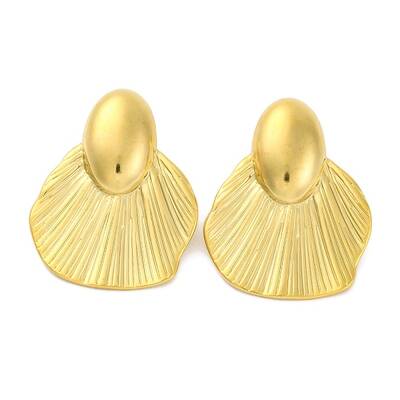 Ion Plating(IP) 304 Stainless Steel Hat Stud Earrings
