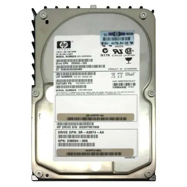 BD14655B2A HP 146GB 2Gb/s Fibre Channel 10000 3.5-inch Hard Drive