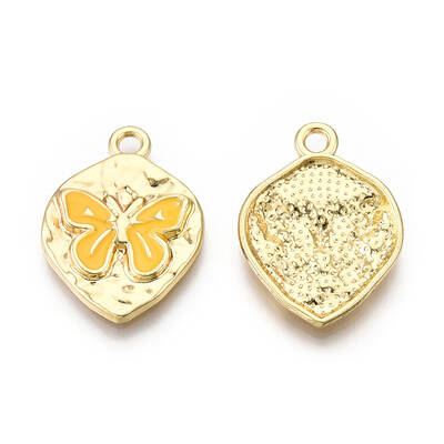 Rack Plating Alloy Enamel Pendants