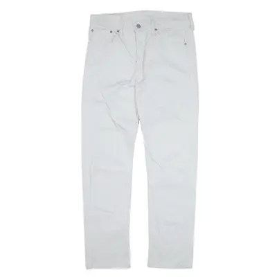 LEVI'S 502 Trousers Grey Regular Tapered Mens W32 L32