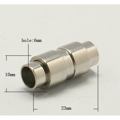 Tarnish Resistant 304 Stainless Steel Magnetic Clasps with Glue-in Ends