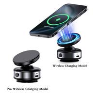 Fall Car Electric Suction Cup Vacuum Magnetic Phone Holder, 1 Count Multi-angle Dashboard Navigation Universal Holder, Car Ma...