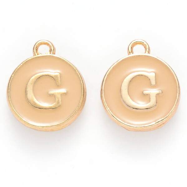 Golden Plated Alloy Enamel Charms