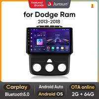 Junsun Car Radio for Dodge Ram 2013 2014 2015 2016 2017 2018 Android Stereo 9 inch touch screen Wireless Carplay Auto GPS nav...