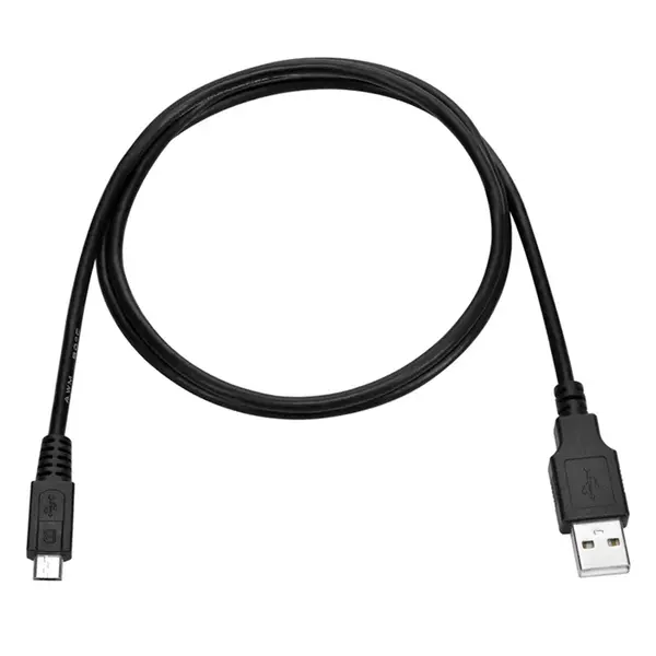 4867 Monoprice USB-A to Micro USB-B 2.0 Cable 5-Pin 28/28AWG Black 3ft