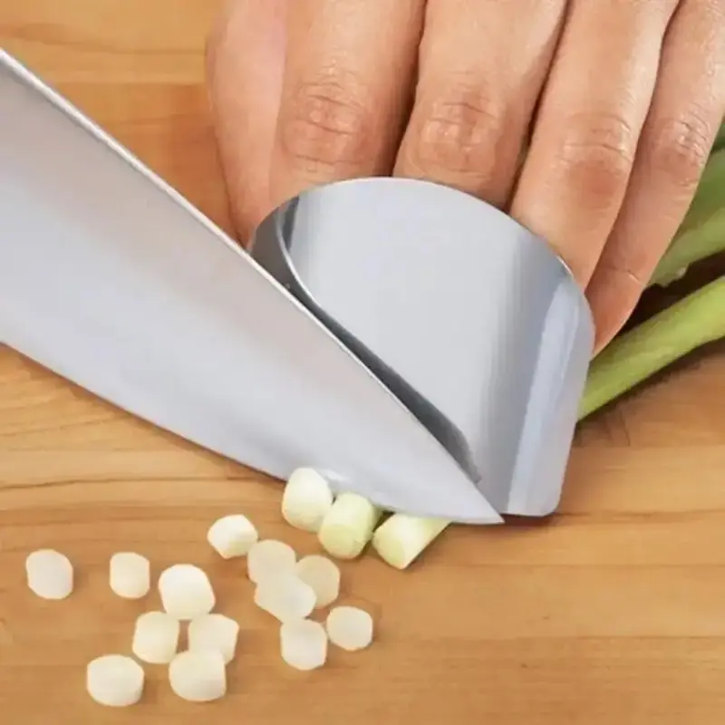 Finger Guard For Cutting Vegetable, 1 Count Metal Finger Safety Protector, Kitchen Gadget For Home Use
