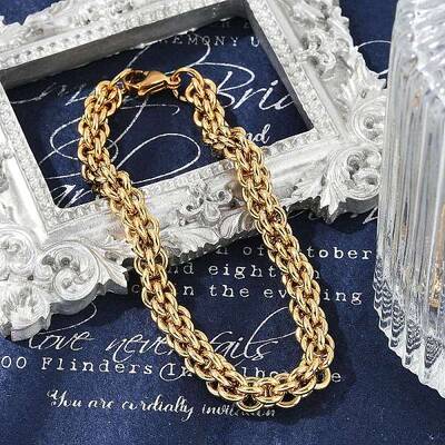 304 Stainless Steel Rope Chain Bracelets for Women Men