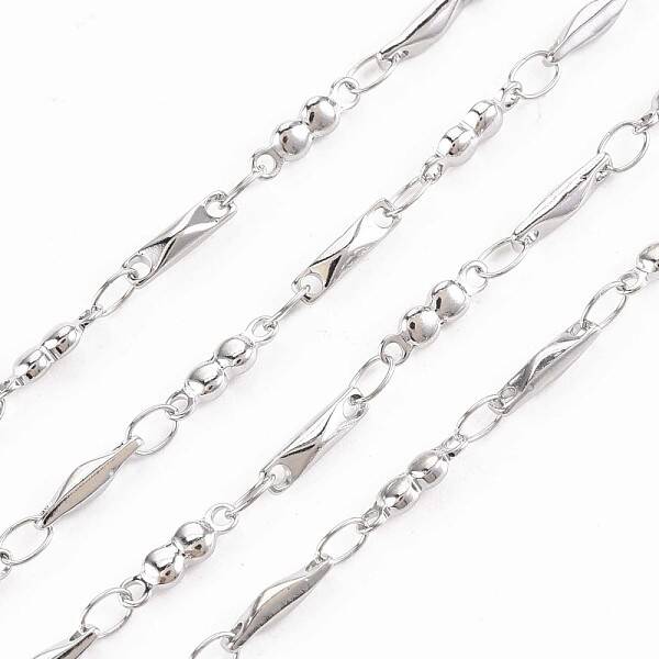Non-Tarnish 201 Stainless Steel Rectangle & Oval Link Chains