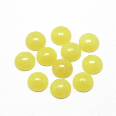 Natural Lemon Jade Cabochons