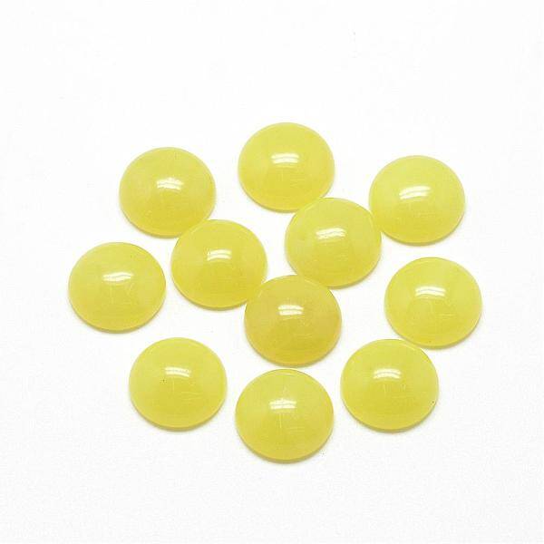 Natural Lemon Jade Cabochons