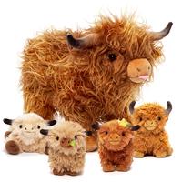 OUOZZZ Highland Cow Stuffed Animals Capybara Panda, Plush Toy with Babies, Birthday Gifts Gift for Toddlers & Kids Mother's d...