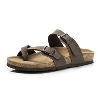 FITORY Women's Shoes with Natural Soft Cork Footbed and Leather, Fashion&Comfort Women Sandals for Summer Size 6-11