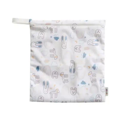 Vimse Wet Bag, Medium, White Teddy Bear