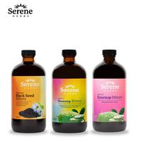 Serene Herbs Triple Power Bundle - Soursop, Mixed Berry & Black Seed Organic