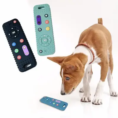 Remote Control Shaped Dog Chew Toy, 1 Count Soft & Safe & Healthy Dog Teething Toy, Pet Teeth Cleaning Toy