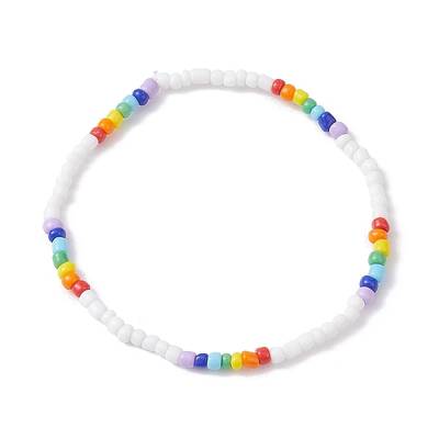 Glass Seed Beaded Stretch Bracelets