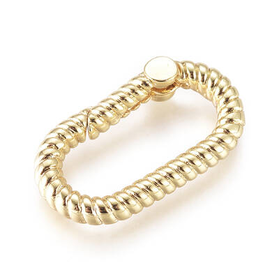 Brass Spring Gate Rings