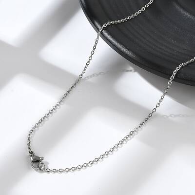 Non-Tarnish 304 Stainless Steel Cable Chains Necklace for Men Women