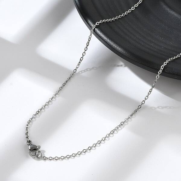 Non-Tarnish 304 Stainless Steel Cable Chains Necklace for Men Women