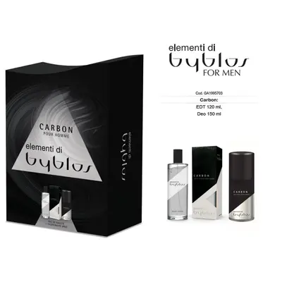 Byblos CARBON elements: EDT120ml + Deo 150ml