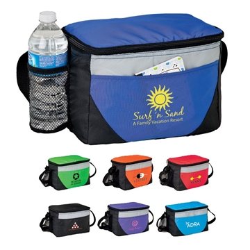 50 Customized River Breeze Cooler Lunch Bag - 6-Can Capacity