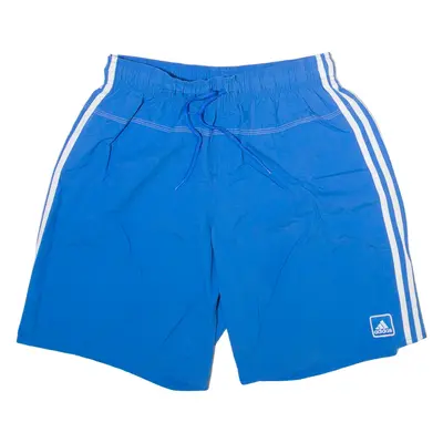 ADIDAS Mens Swimming Shorts Blue Relaxed L W28
