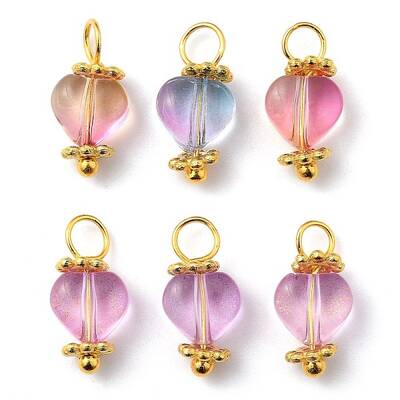 Electroplate Glass Charms