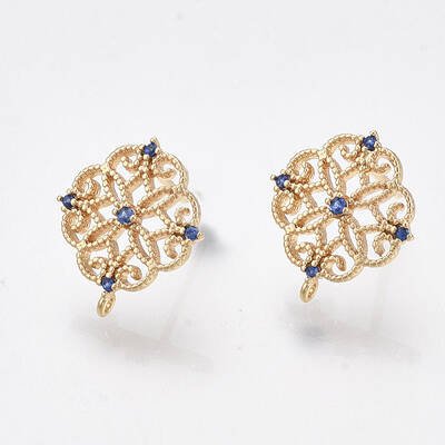 Brass Stud Earring Findings