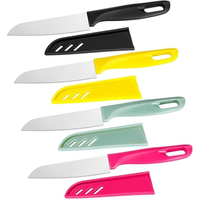 8 pieces Paring Knives (4PCS Peeling Knives and 4PCS Knife Sheath), Ultra Sharp Vegetable and Fruit Knife,German Steel Small ...