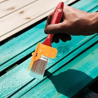 Trimming Color Separation Brush, 1 Count Wall Roof Paint Brush Tool with Wooden Handle, Home Garden Paint Brush without Shed...