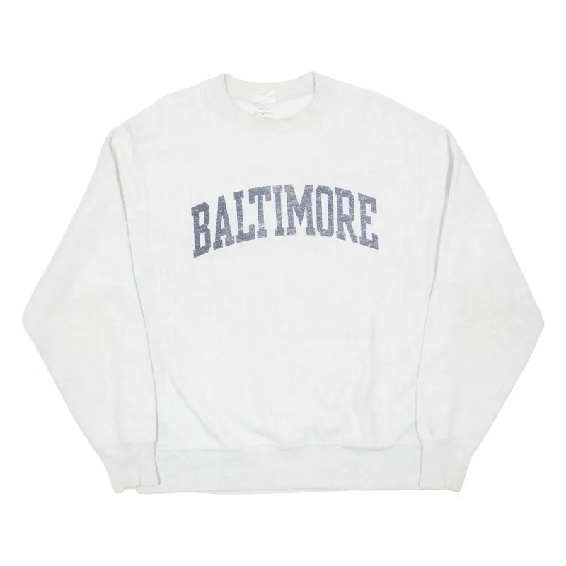 CHAMPION REVERSE WEAVE Baltimore Mens Sweatshirt Grey USA M