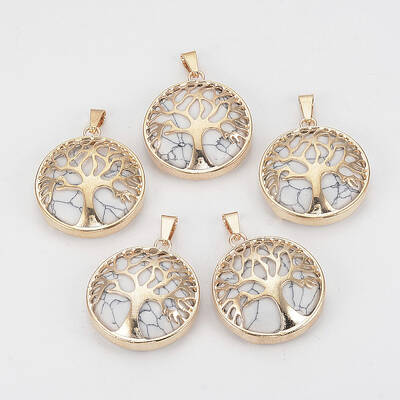 Synthetic Howlite Pendants