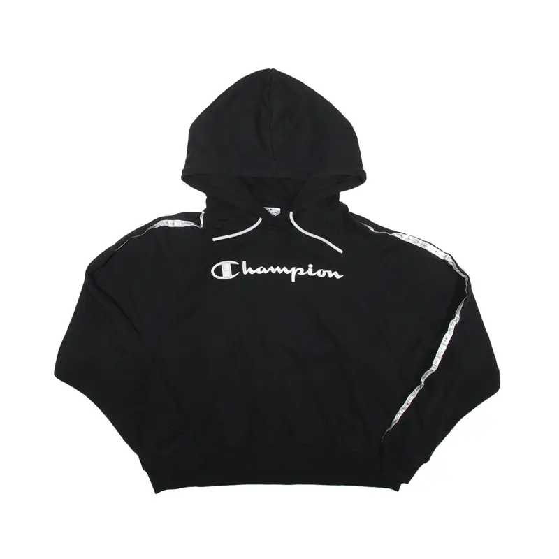 CHAMPION Relaxed Fit Hoodie Black Pullover Womens M